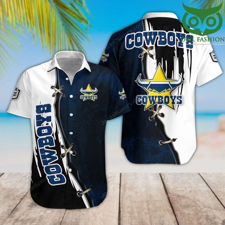 15 North Queensland Cowboys colored cool style Hawaiian shirt for summer
