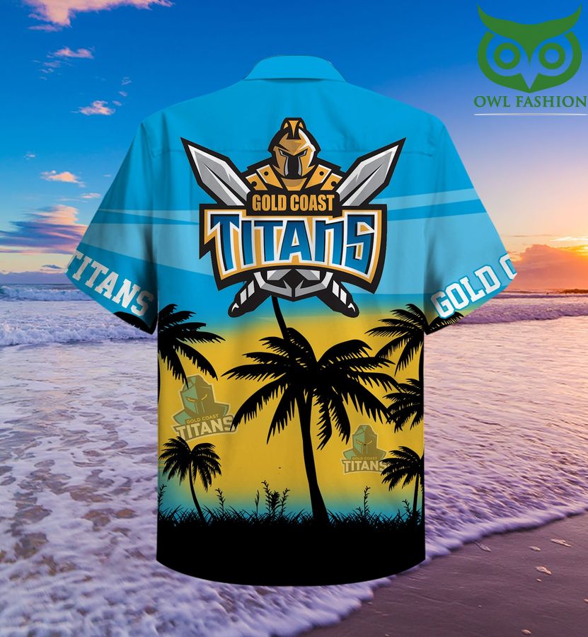 21 Gold Coast Titan Palm Hawaiian shirt
