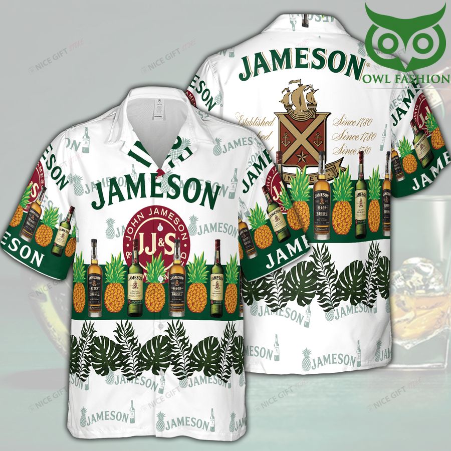 12 Jameson Irish Whiskey pineapple American vibe Hawaii 3D Shirt