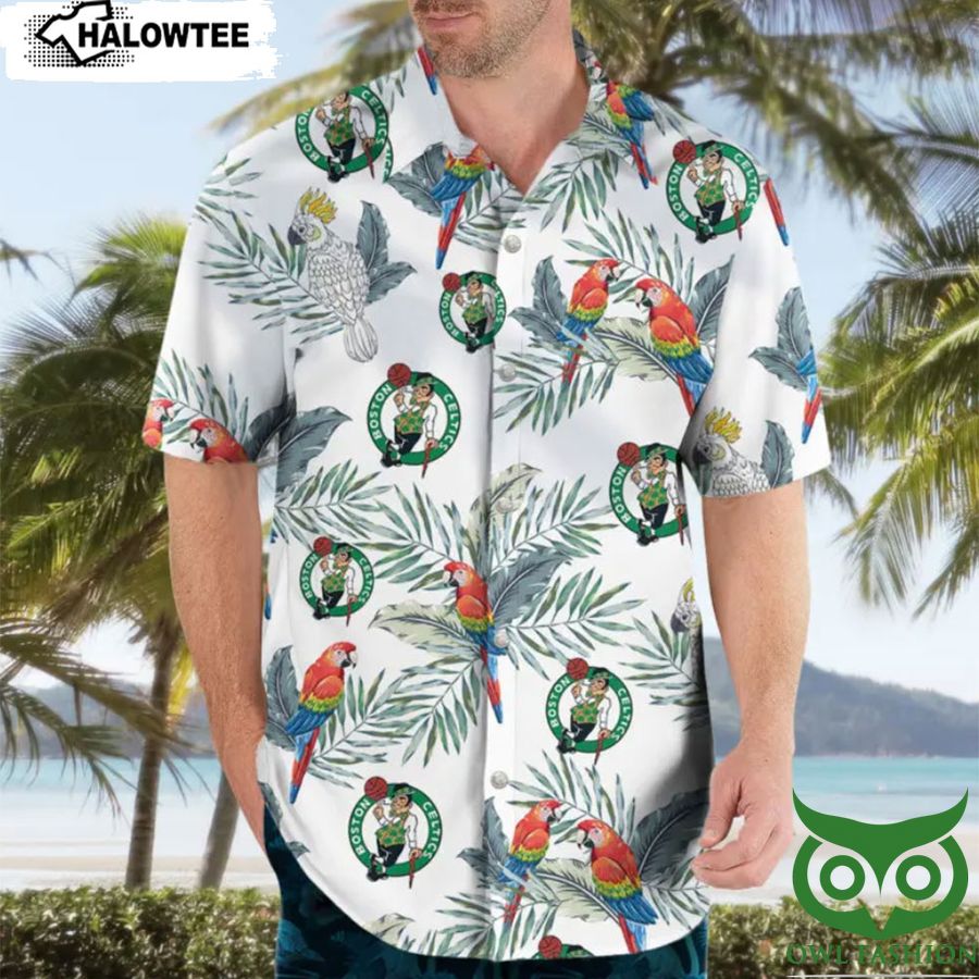 3 Boston Celtics NBA Parrot Summer Hawaiian Shirt