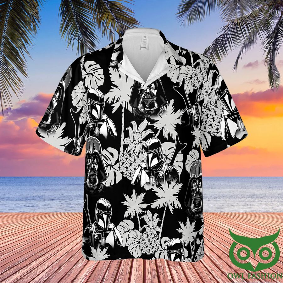 3 Star Wars Boba Fett Darth Vader Tropical Unisex Hawaiian Shirt