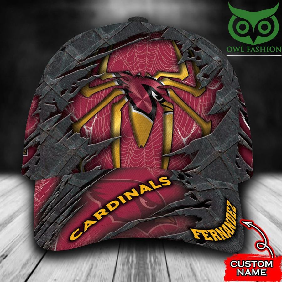 Custom Name Arizona Cardinals Spiderman Baseball Jersey