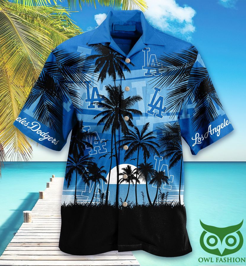 Los Angeles Dodgers Scenic Hawaiian Shirt