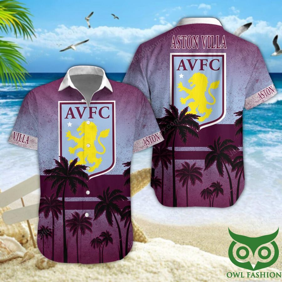 82 Aston Villa F.C Coconut Dark Purple 3D Shirt