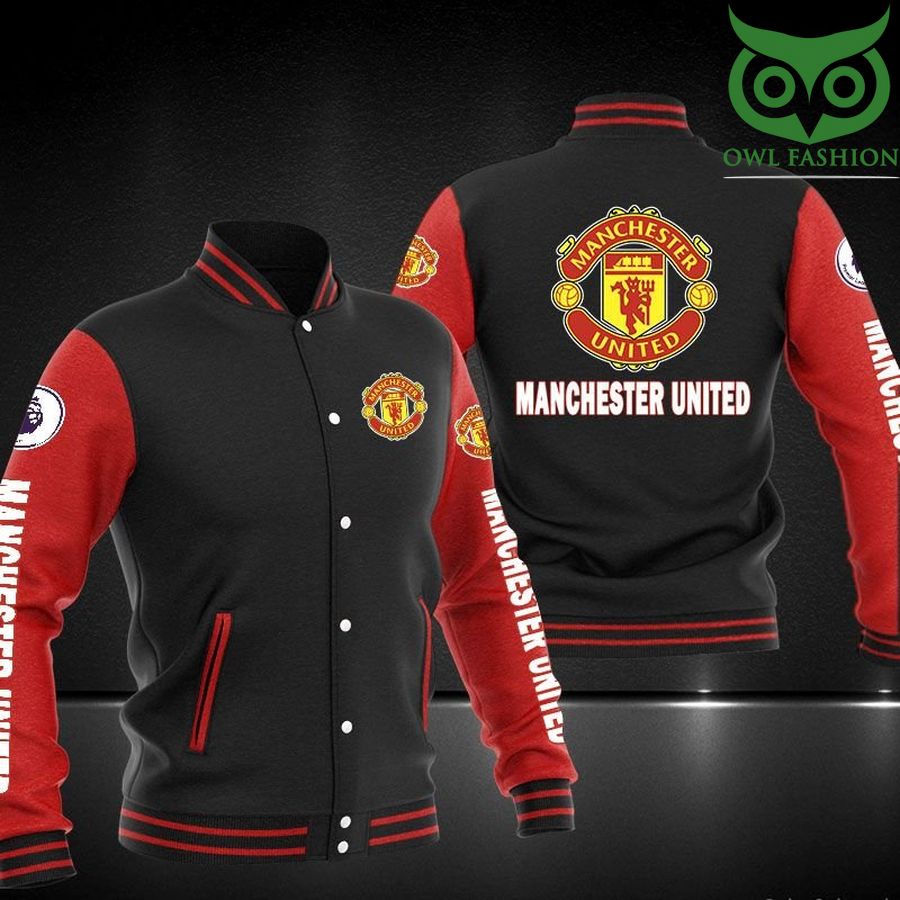 30 Manchester United signature logo 3D baseball jacket