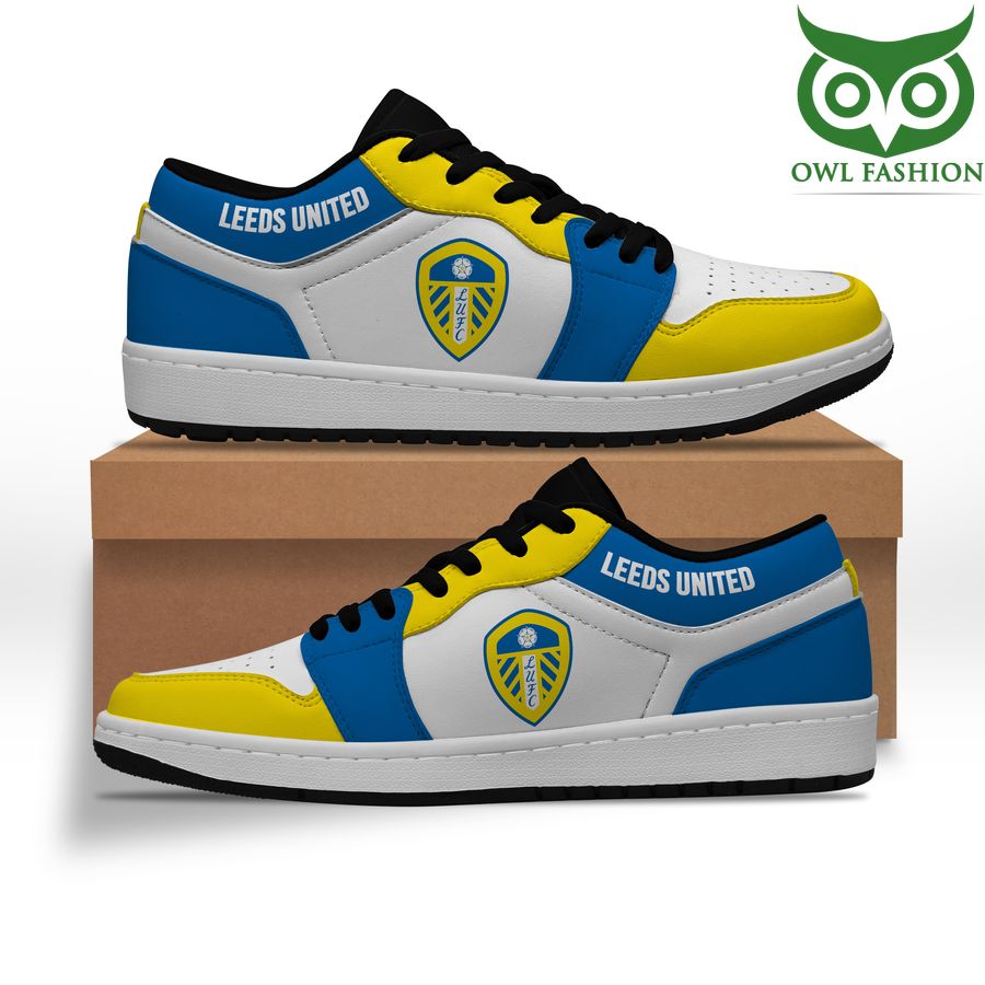 59 Leeds United Black White Jordan Sneakers Shoes