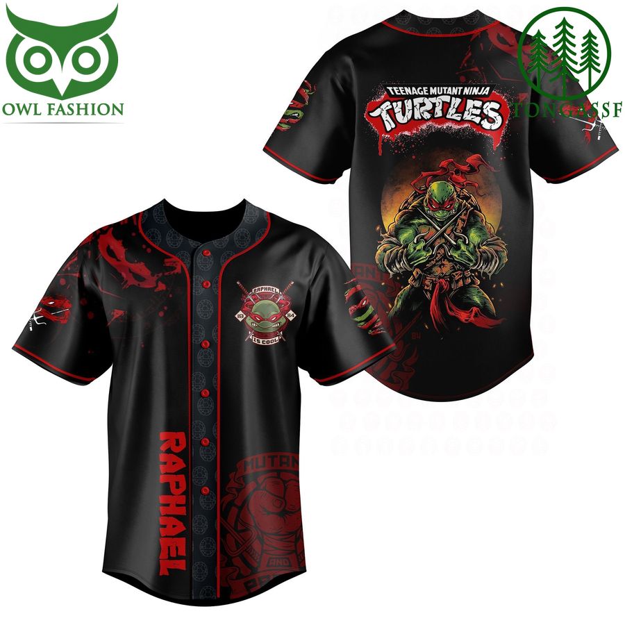 Leonardo Teenage Mutant Ninja Turtles baseball jersey shirt