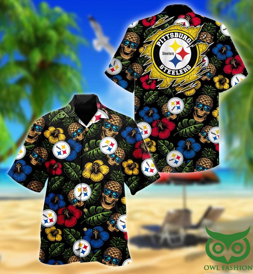 60 Pittsburgh Steelers NFL Pineapple Hawaiian Shirt