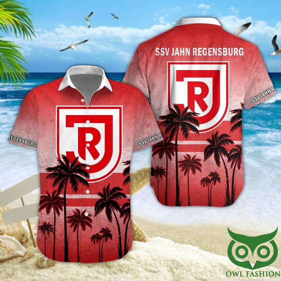 4 Jahn Regensburg Red Coconut Tree Hawaiian Shirt