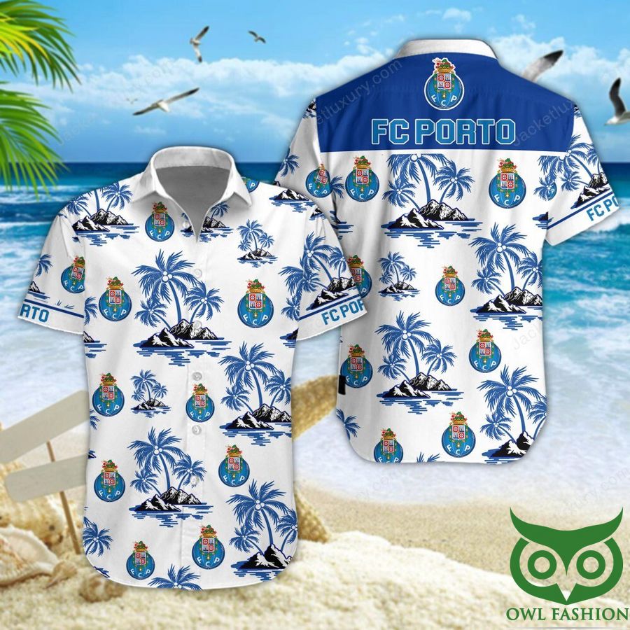 92 FC Porto Blue Island Hawaiian Shirt