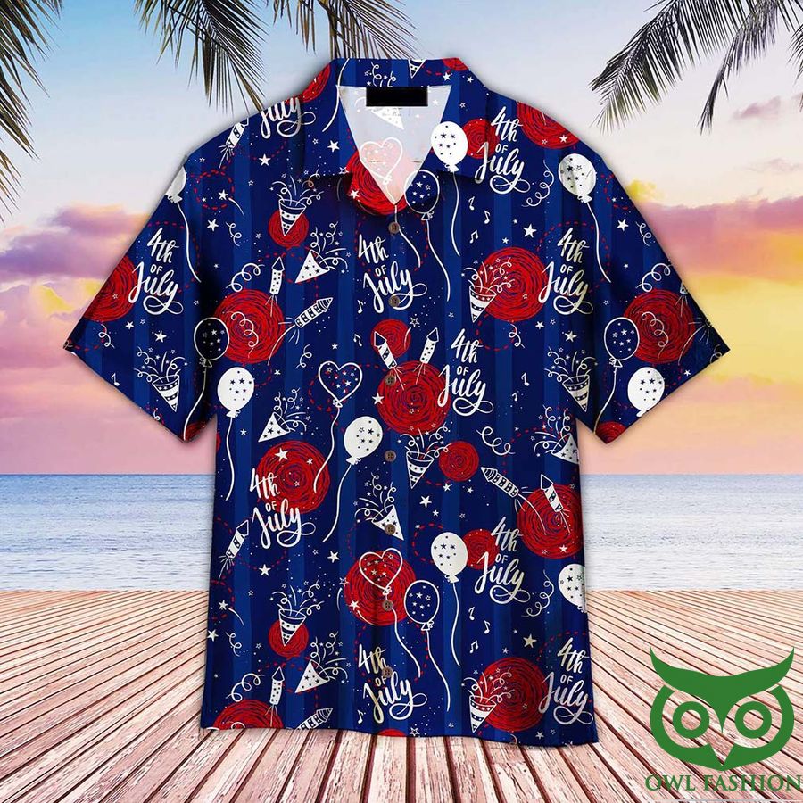 20 4th Of July Party Seamless Hawaiian Shirt