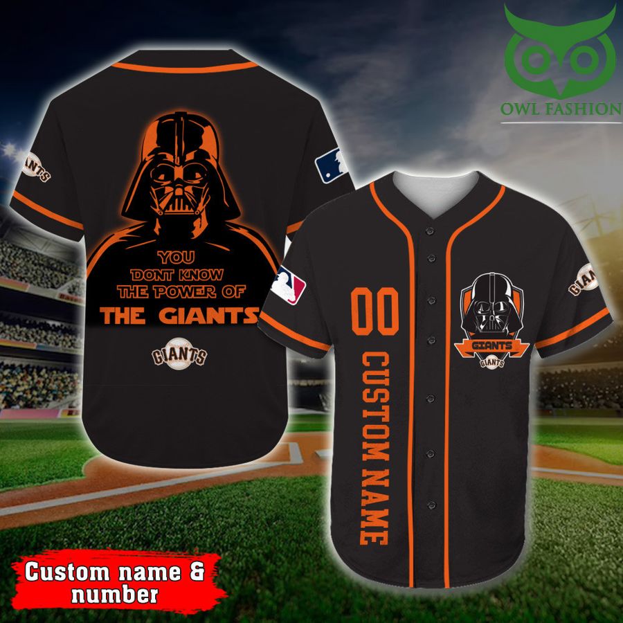 68 San Francisco Giants Baseball Jersey Darth Vader Star Wars MLB Custom Name Number