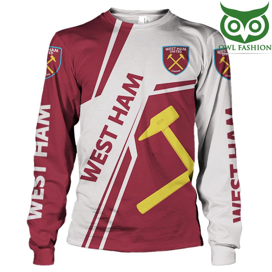 393 West Ham United FC 3D Full Printing Hawaiian Shirt Tshirt Hoodie