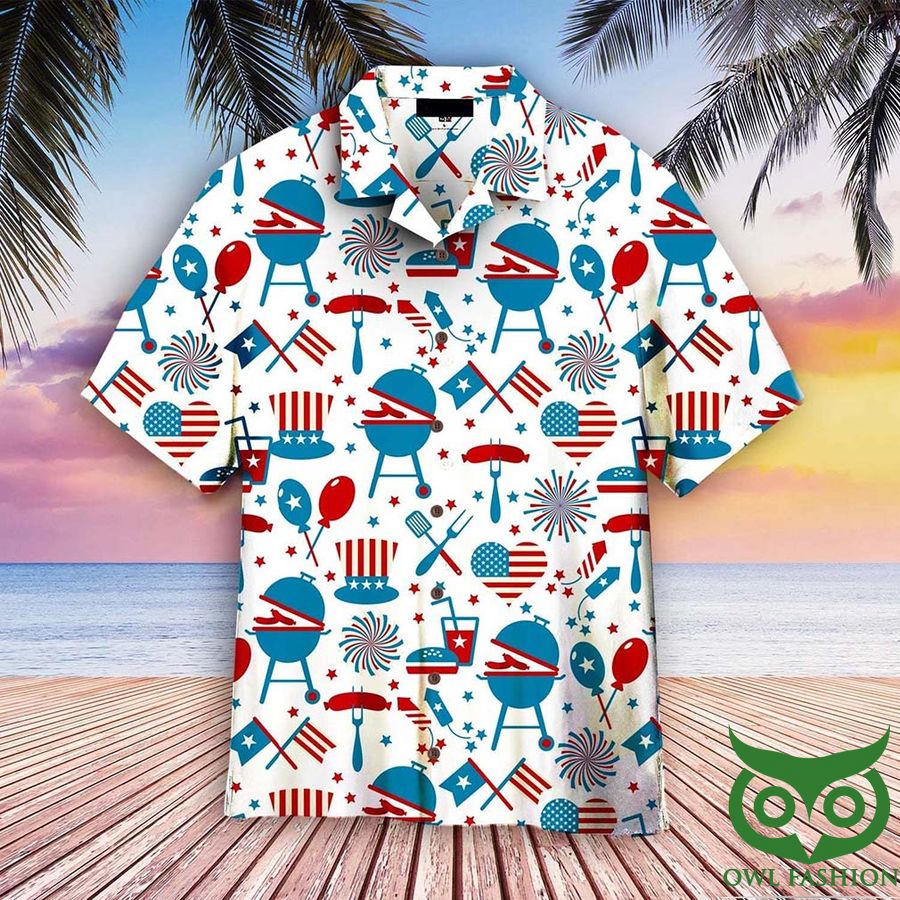 4th of July Aloha Hawaiian Shirt
