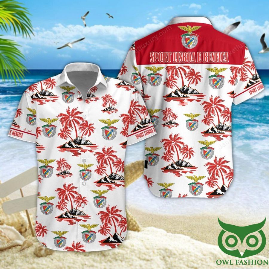 93 Sport Lisboa e Benfica Red Island Hawaiian Shirt