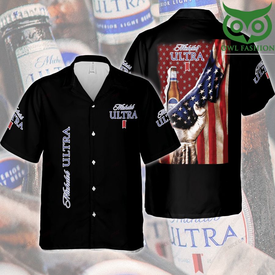 99 Michelob ULTRA holding American flag Hawaii 3D Shirt