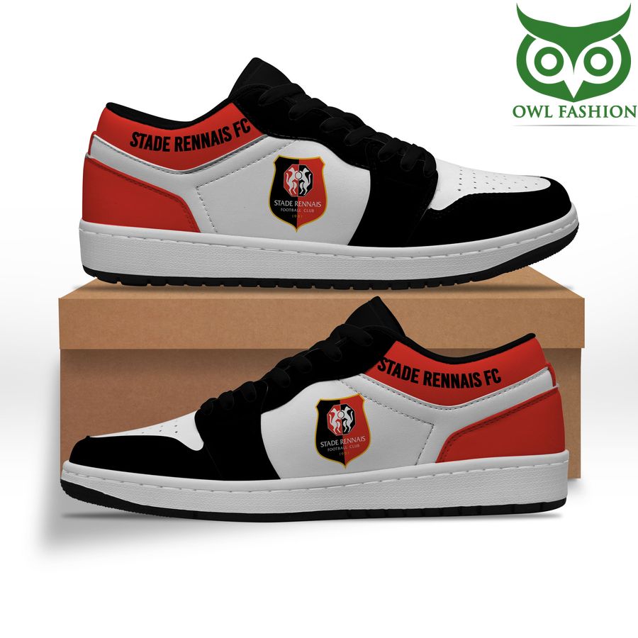 Stade Rennais FC Black White Jordan Sneakers Shoes