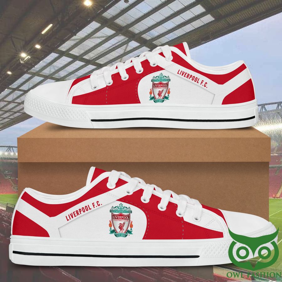 43 Liverpool F.C. Black White Low Top Shoes For Fans