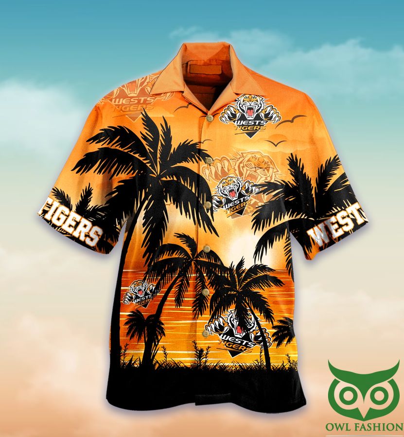 81 Wests Tigers Sunset Hawaiian Shirt