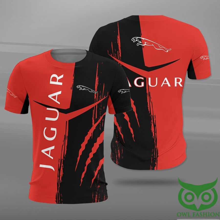 Jaguar Logo Black and Red 3D Shirt