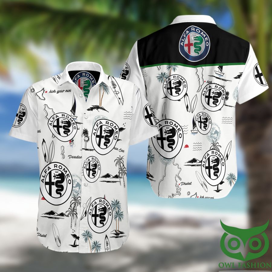 21 Alfa Romeo F1 Summer Short Sleeve Hawaiian Beach Shirt