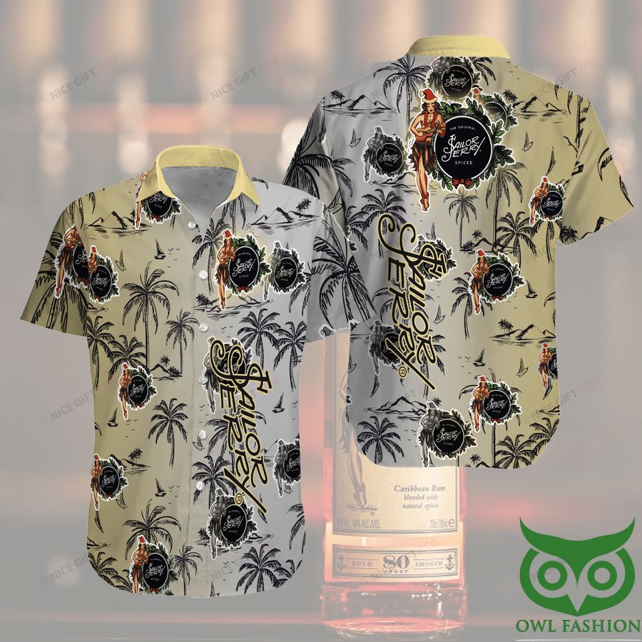 Sailor Jerry Coconut Palm Tropical Hawaiian Shirt
