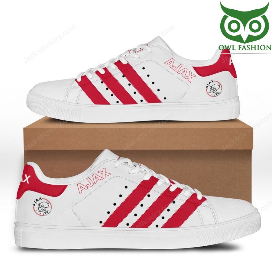 36 AFC ajax amsterdam red white printed Stan Smith shoes limited