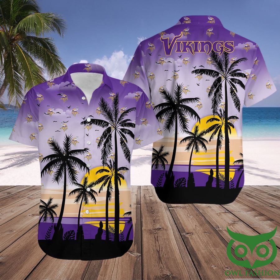 23 Minnesota Vikings Purple Hawaiian Shirt
