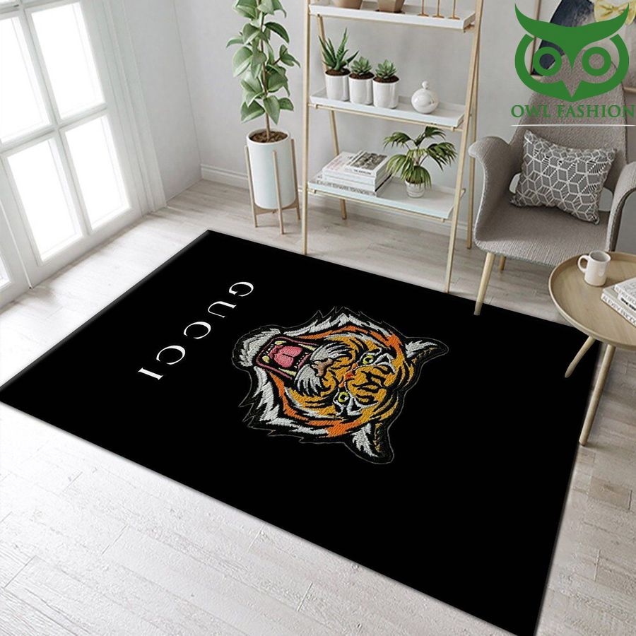 12 Tiger Gucci Area Rugs Living Room Carpet black Christmas Gift Floor Decor The US Decor