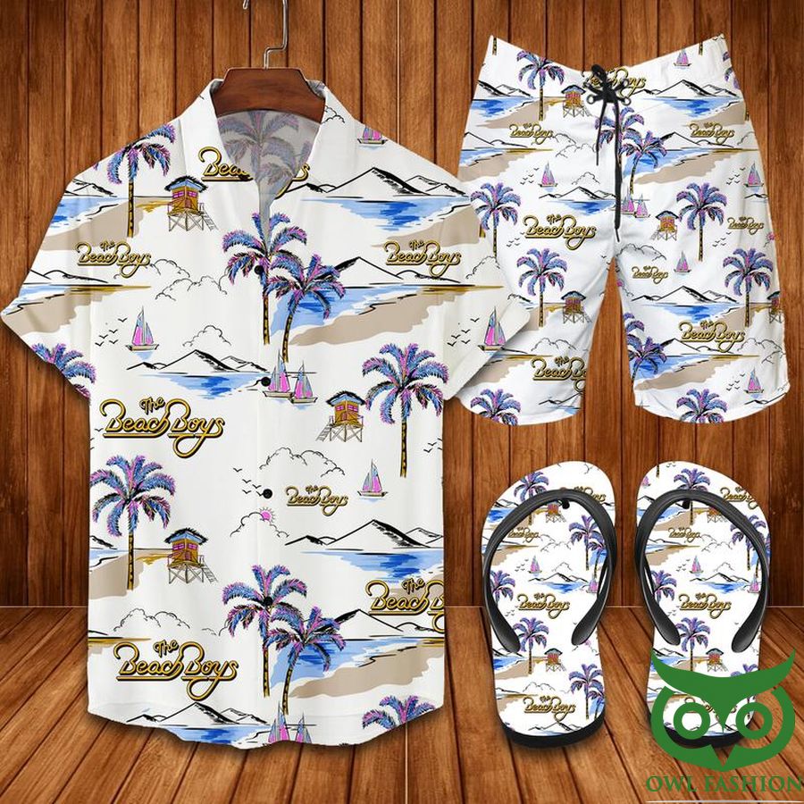 108 The Beach Boys Hawaiian Outfit Combo Flip Flops