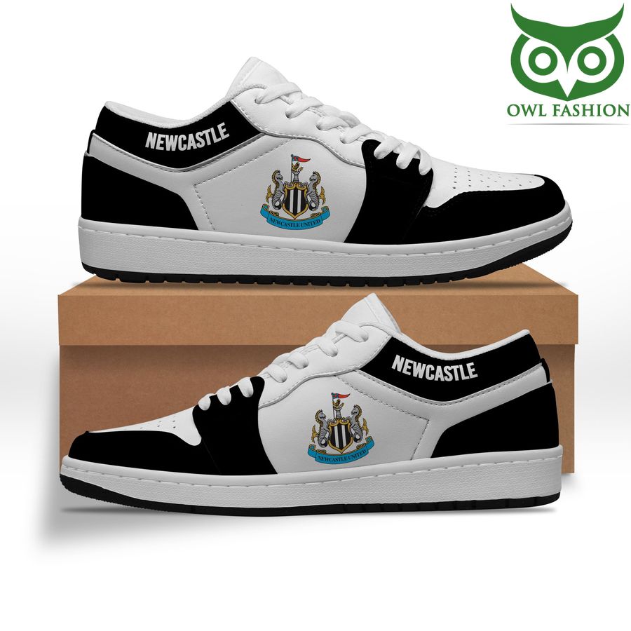 58 Newcastle United FC Black White Jordan Sneakers Shoes