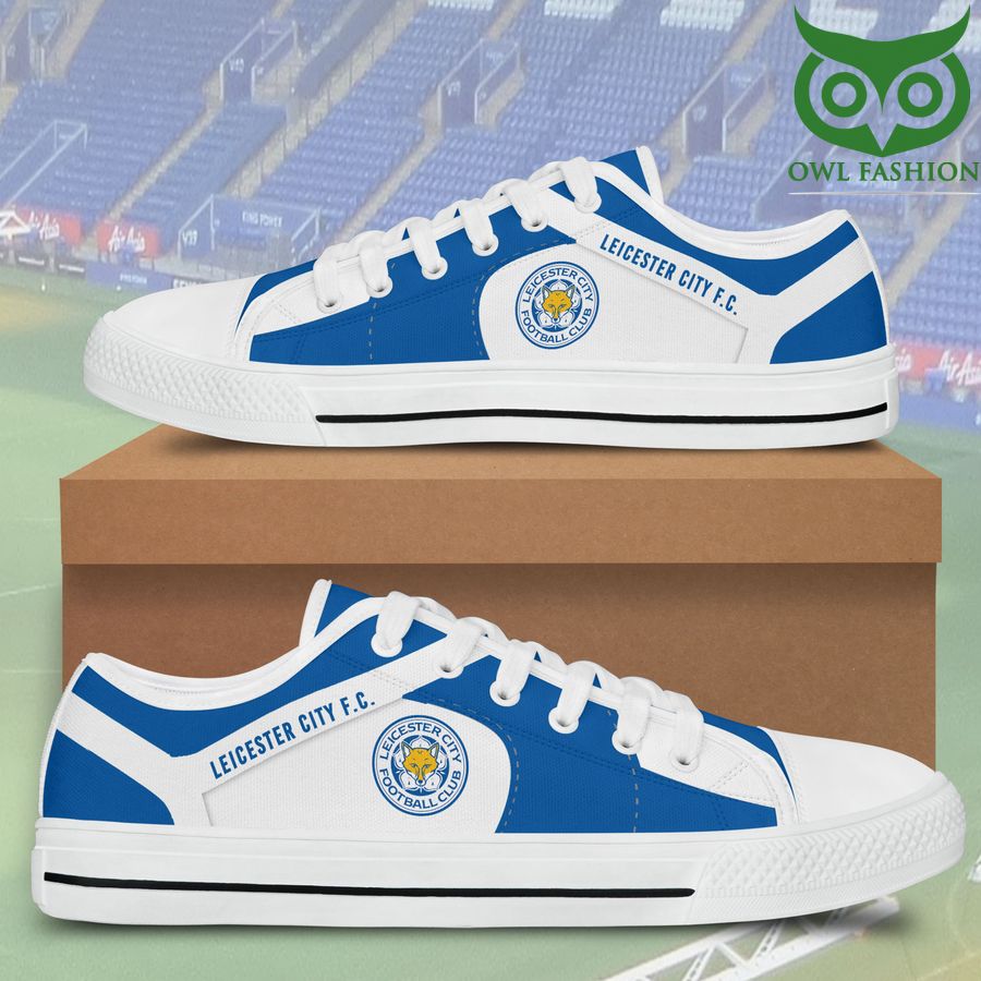 26 Leicester City FC Black White low top shoes for Fans