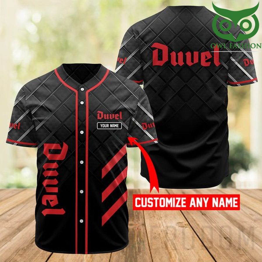 76 Personalized Black Duvel Beer Baseball Jersey