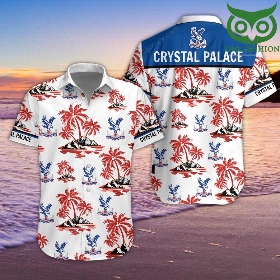 74 Crystal Palace F.C floral cool tropical Hawaiian shirt short sleeves