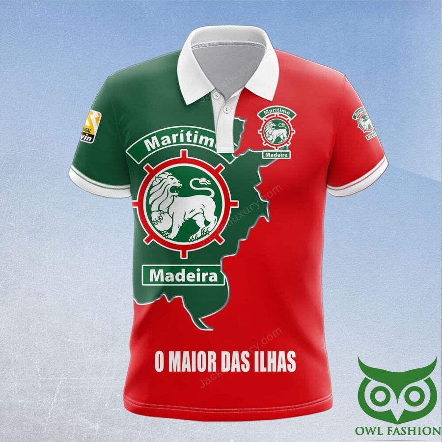 58 CS Maritimo Green and Red 3D Polo Jersey