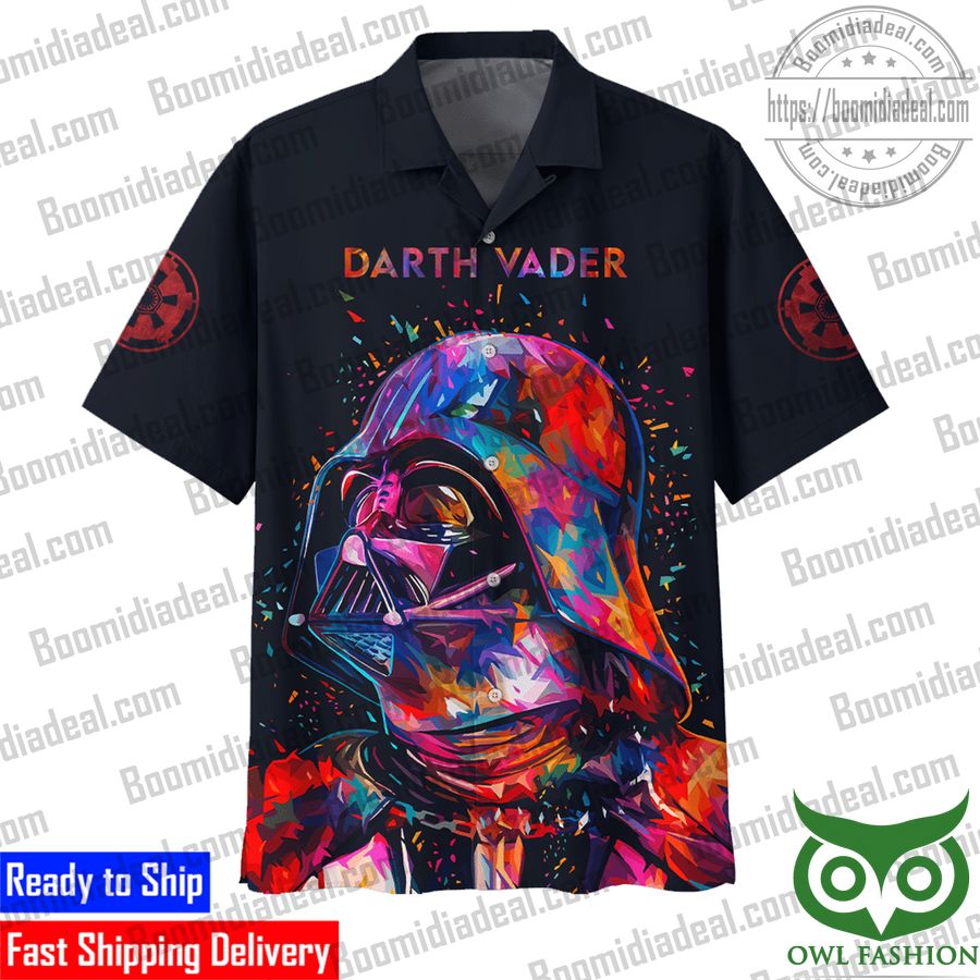 5 Star Wars Retro Darth Vader Hawaiian Shirt