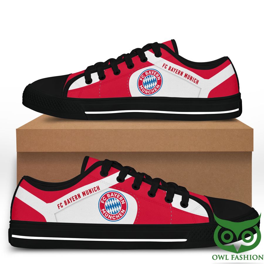 FC Bayern Munich Black White Low Top Shoes For Fans