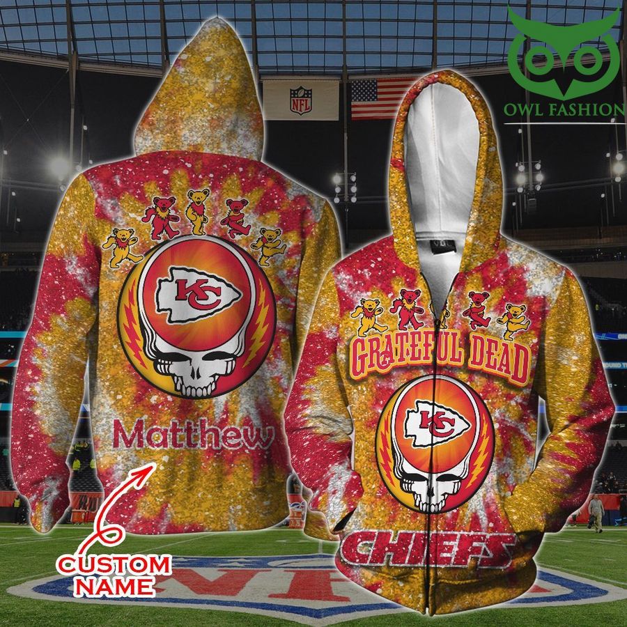 5 Kansas City Chiefs NFL and GD Band Custom Name 3D Shirt Luxury