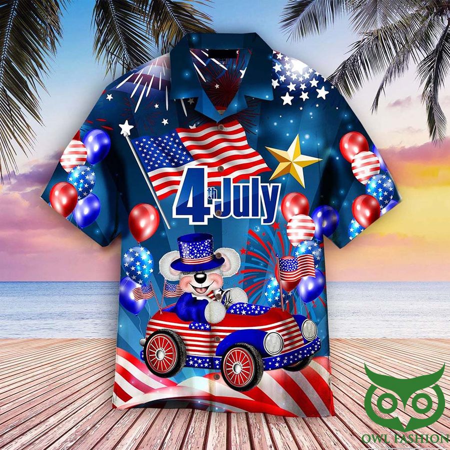 36 My Patriotic Heart Beats 4th Of July Hawaiian Shirt