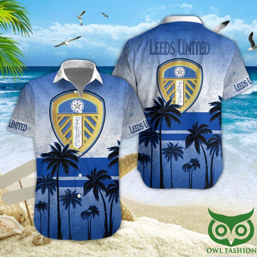 26 Leeds United F.C Logo Coconut Blue 3D Shirt