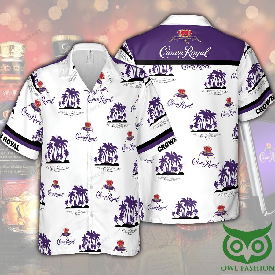 Crown Royal Coconut Island Tropical Hawaiian Shirt 3D