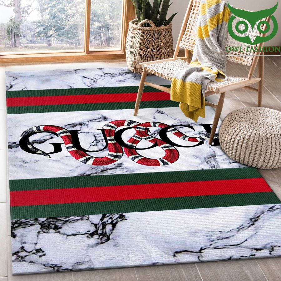 9 Gucci Pattern Area Rugs Living Room Carpet signature snake Christmas Gift Floor Decor The US Decor