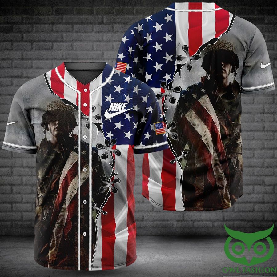 12 Limited Nike American Soldier US Flag Jersey