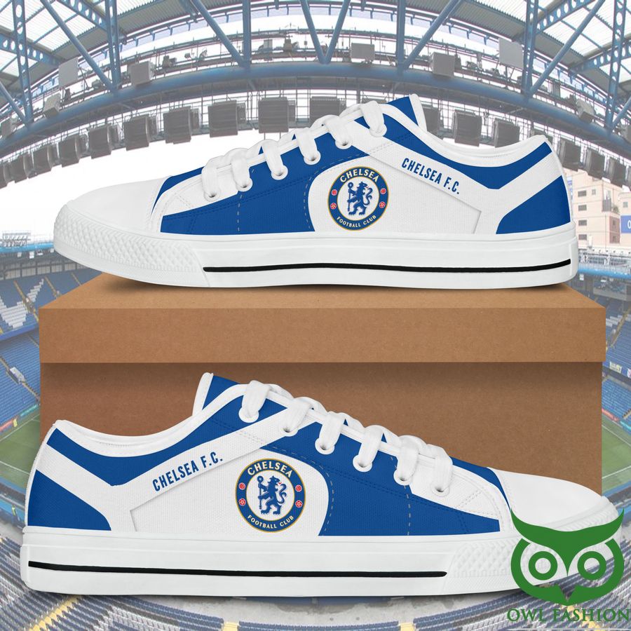 45 Chelsea F.C. Black White Low Top Shoes For Fans