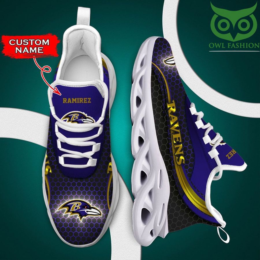 54 Personalized Luxury NFL Baltimore Ravens Max Soul Shoes