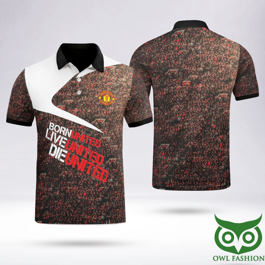 349 Manchester Thousands Of Fans On Shirts Polo Shirt