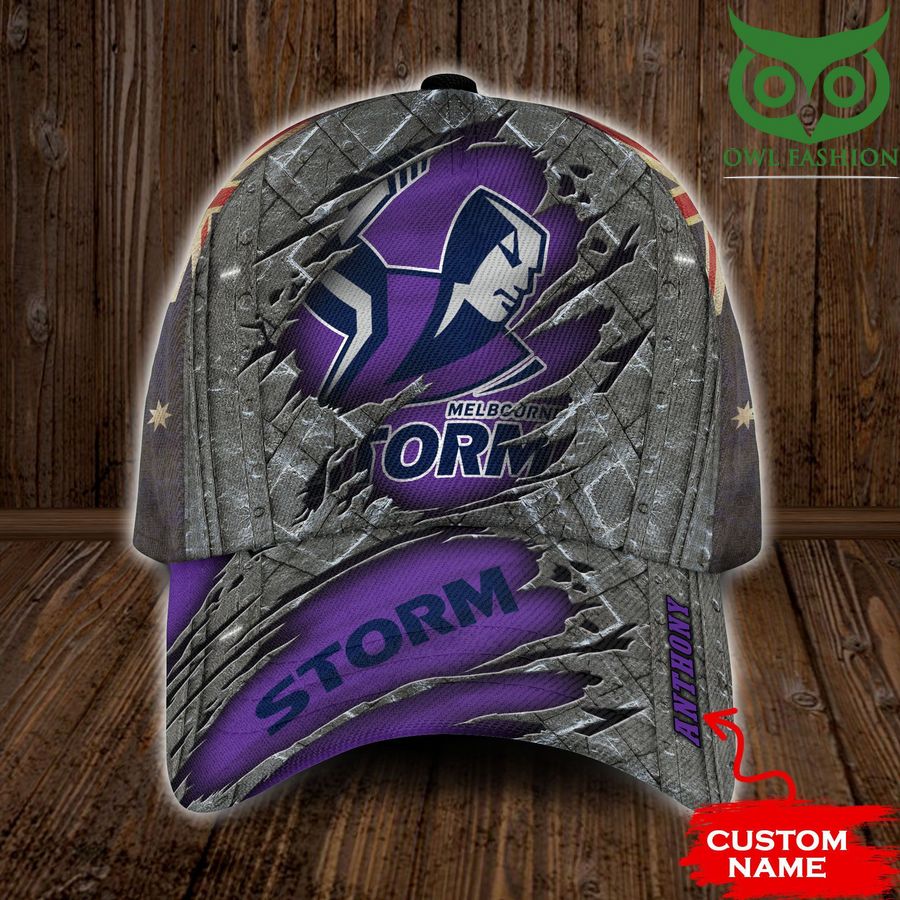 Personalized Melbourne Storm NRL 3D limited edition classic cap