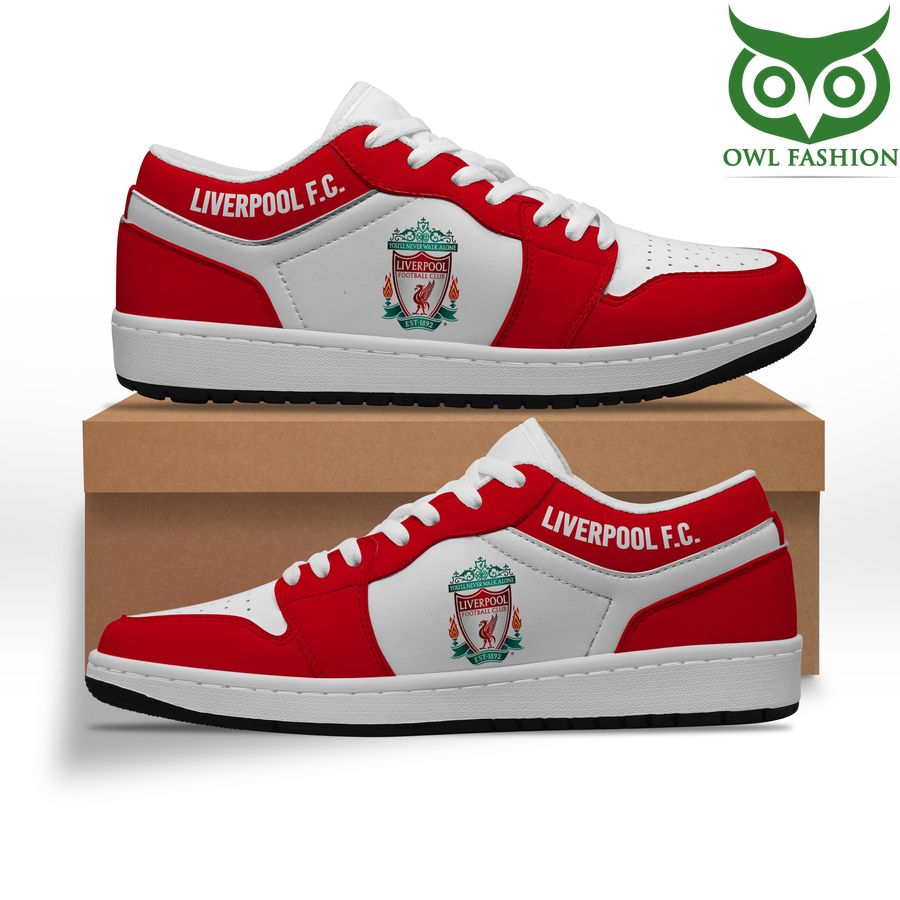 62 Liverpool FC Black White Jordan Sneakers Shoes