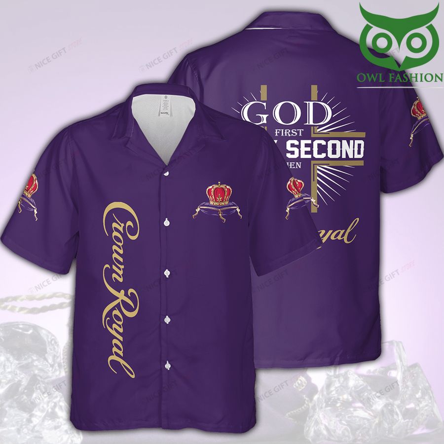 84 Crown Royal mauve full printed Hawaii 3D Shirt