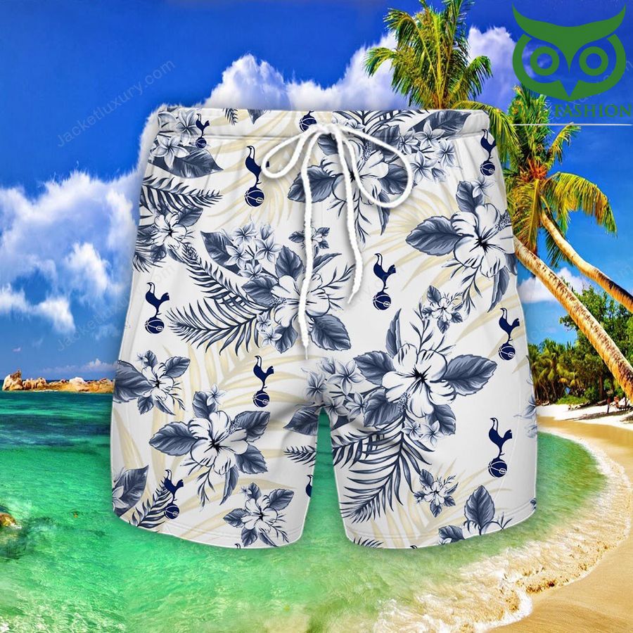 Tottenham Hotspur Tropical Floral Hawaiian Shorts Gift For Fans